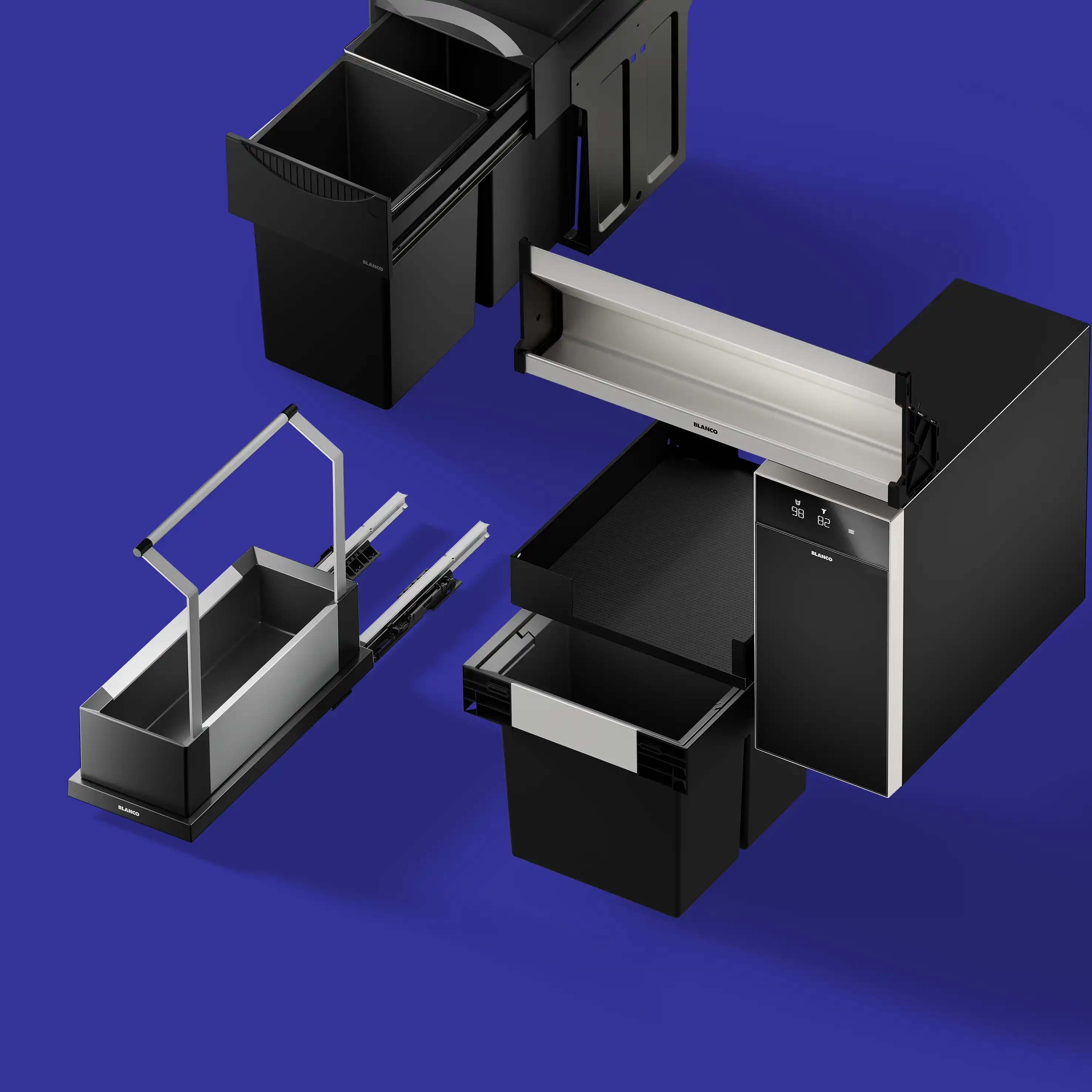 BLANCO UNIT with BLANCOCULINA II Faucet with Soft L Filter Starter Set & Storage Caddy 40