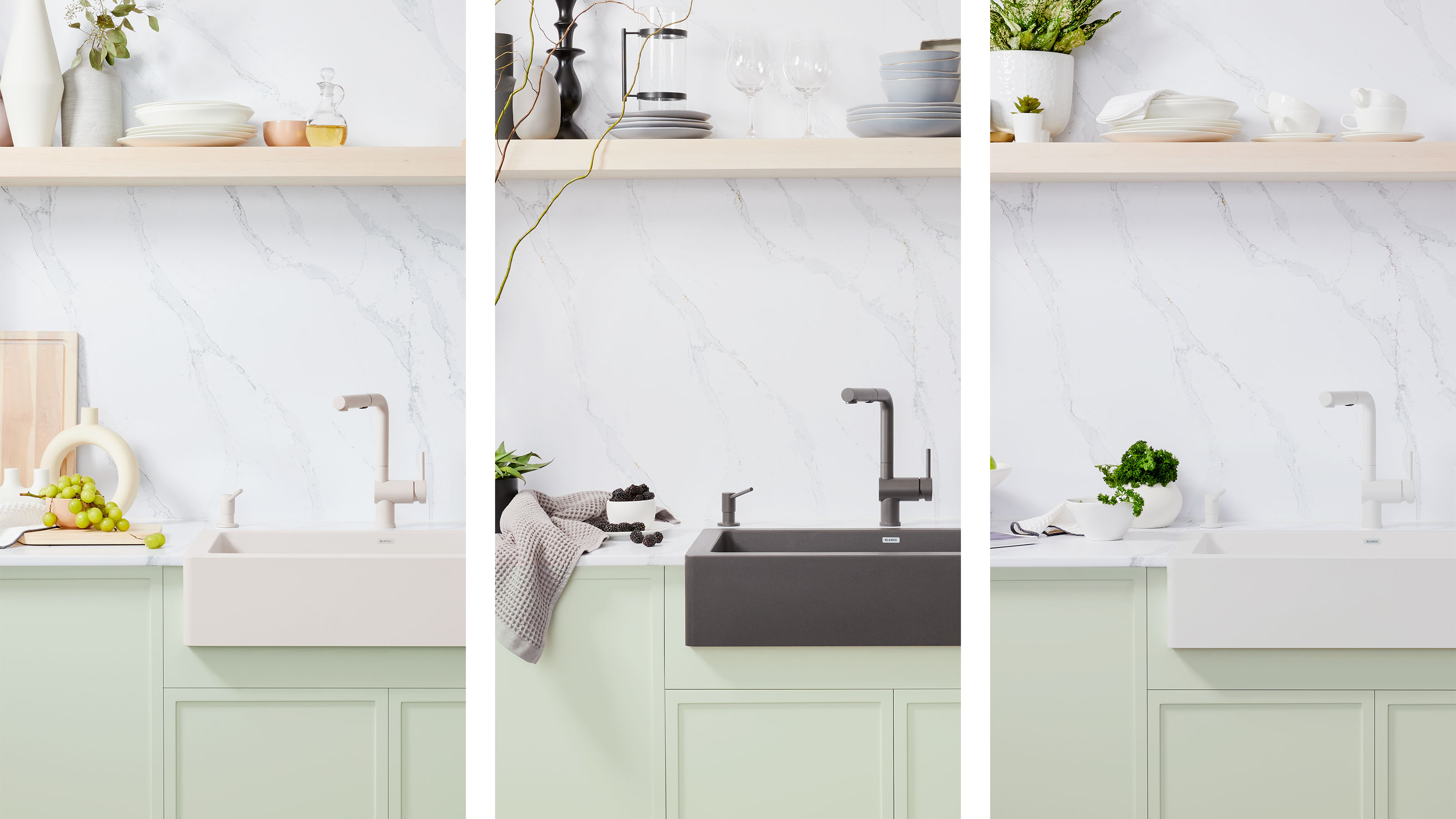 Perfectly match your kitchen in a varitety of gorgeous neutral tones