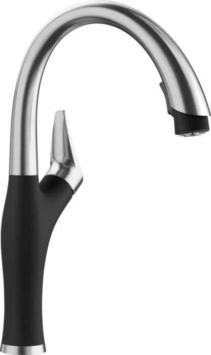 Artona Kitchen Faucet in Anthracite/Stainless Steel Dual Finish