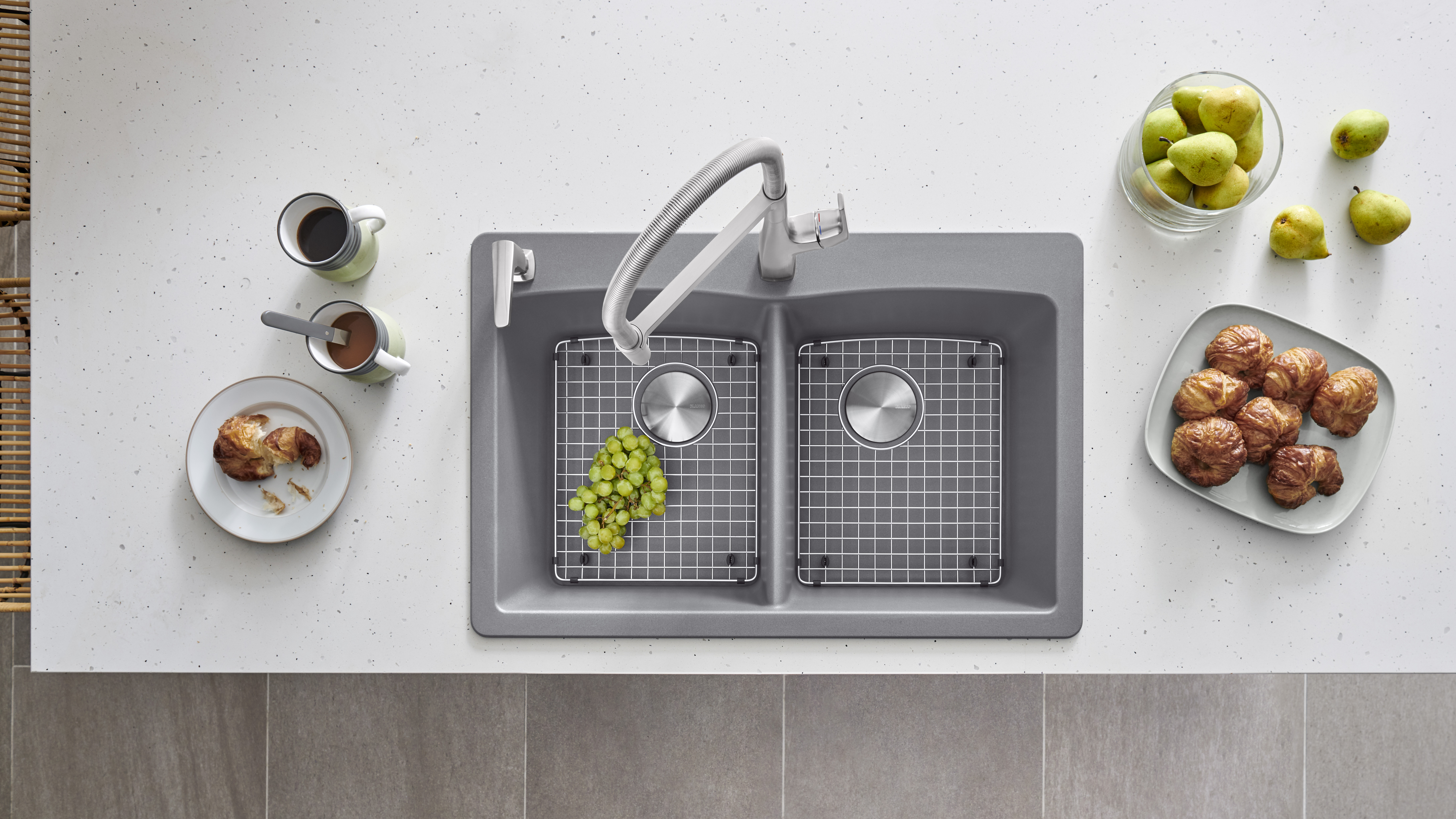 DIAMOND Equal Double Dual Mount Sink