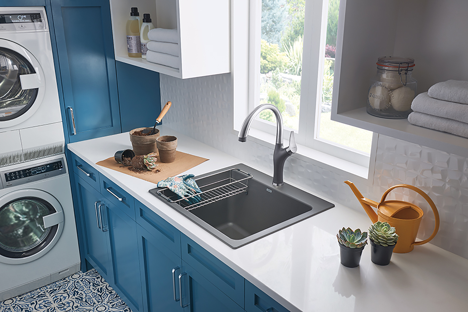 Drop-in Installation - LIVEN Laundry Sink - How to install a sink?