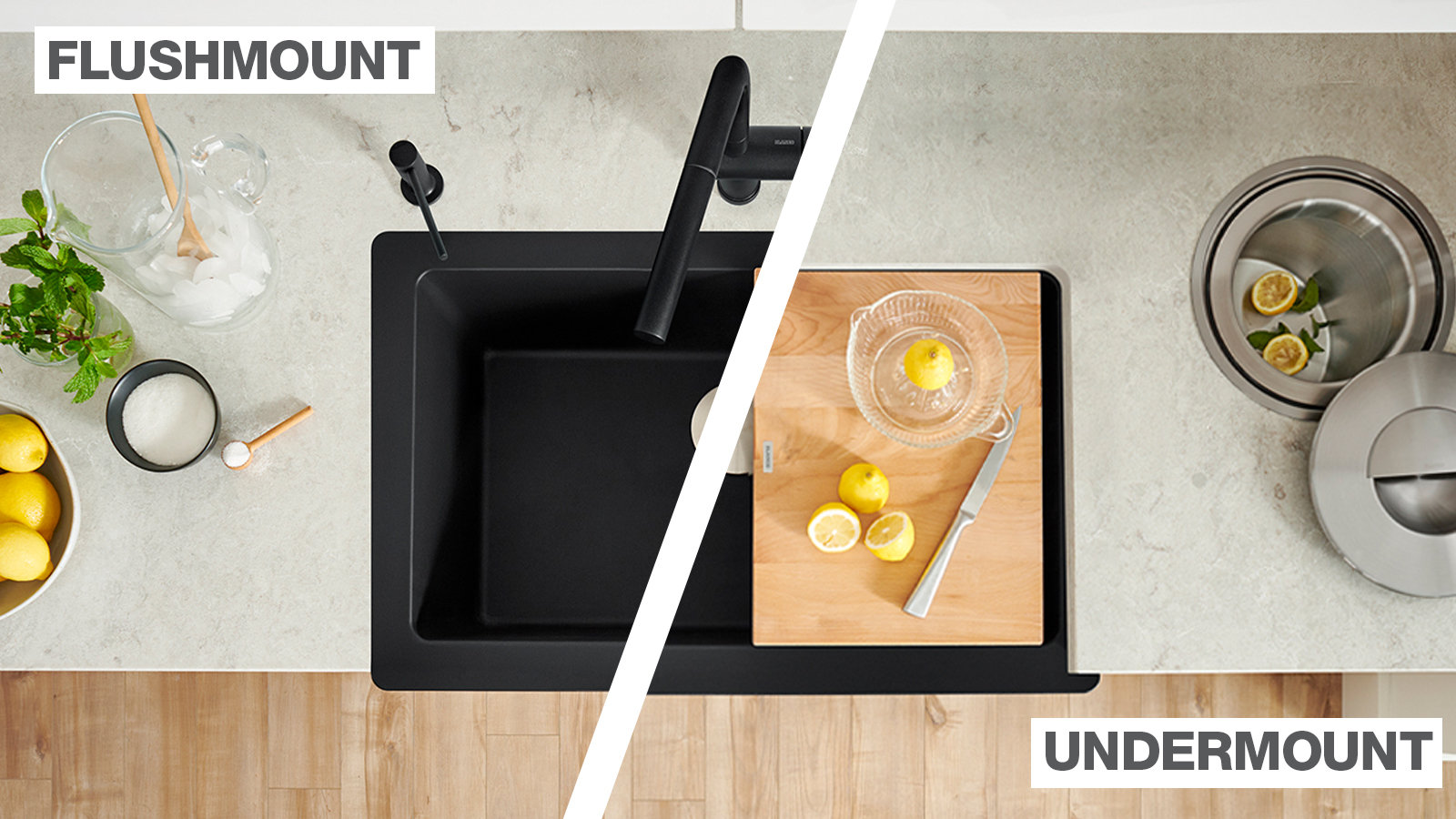 VINTERA Farmhouse Kitchen Sinks are available in single an double bowl configurations