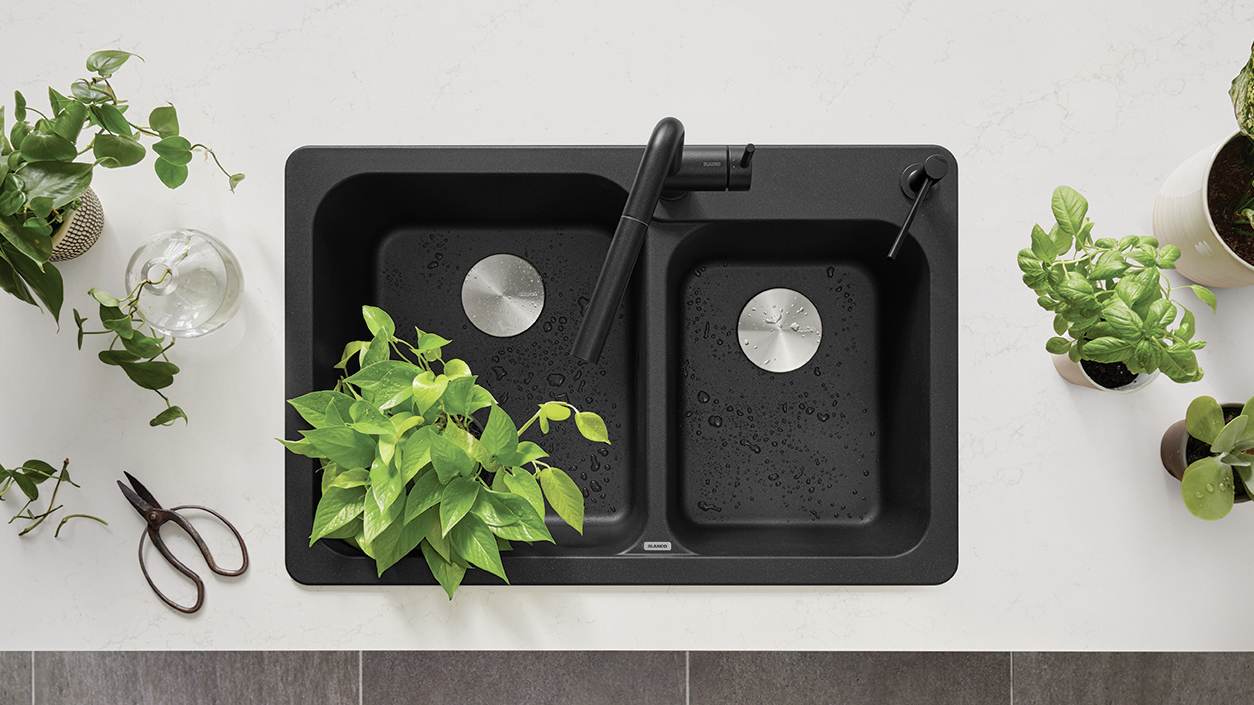Performa Cascade Kitchen Sink - SILGRANIT Concrete Gray