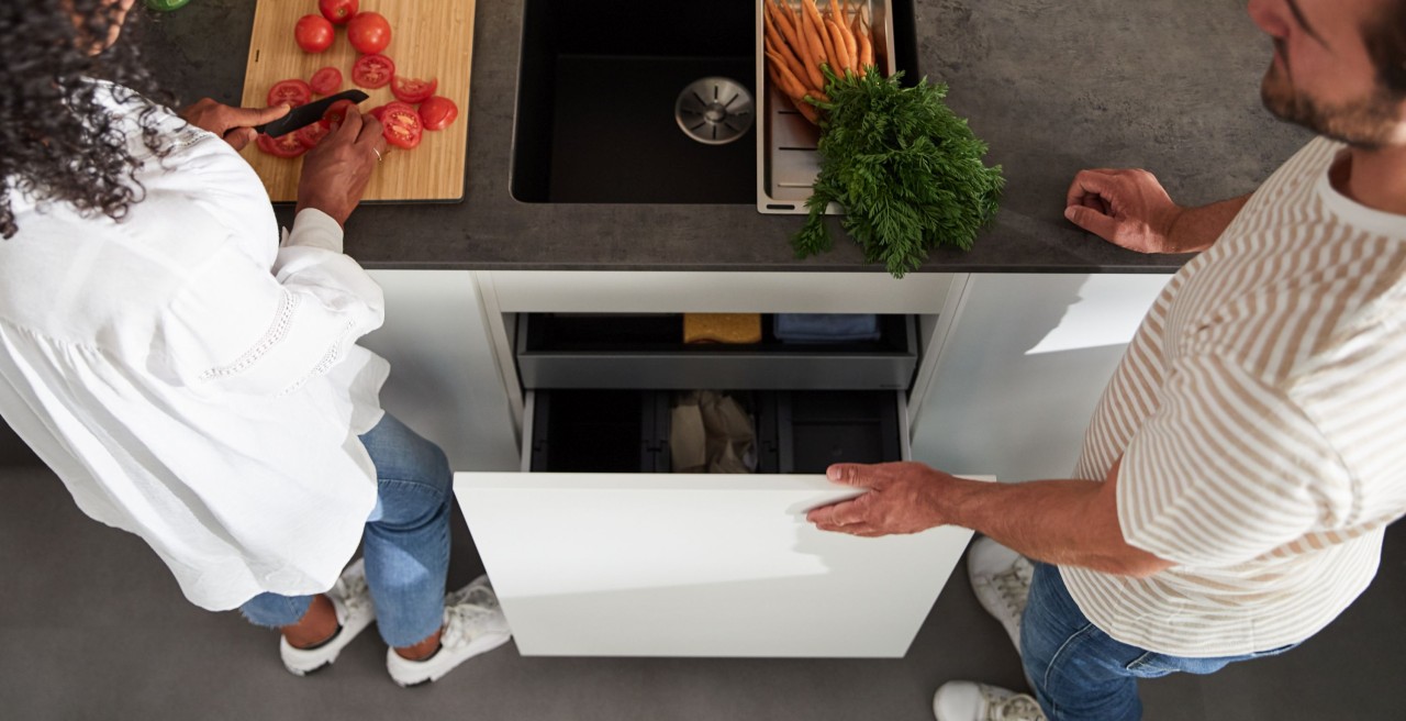 Recycling mithilfe von BLANCO Mülltrennungssystemen