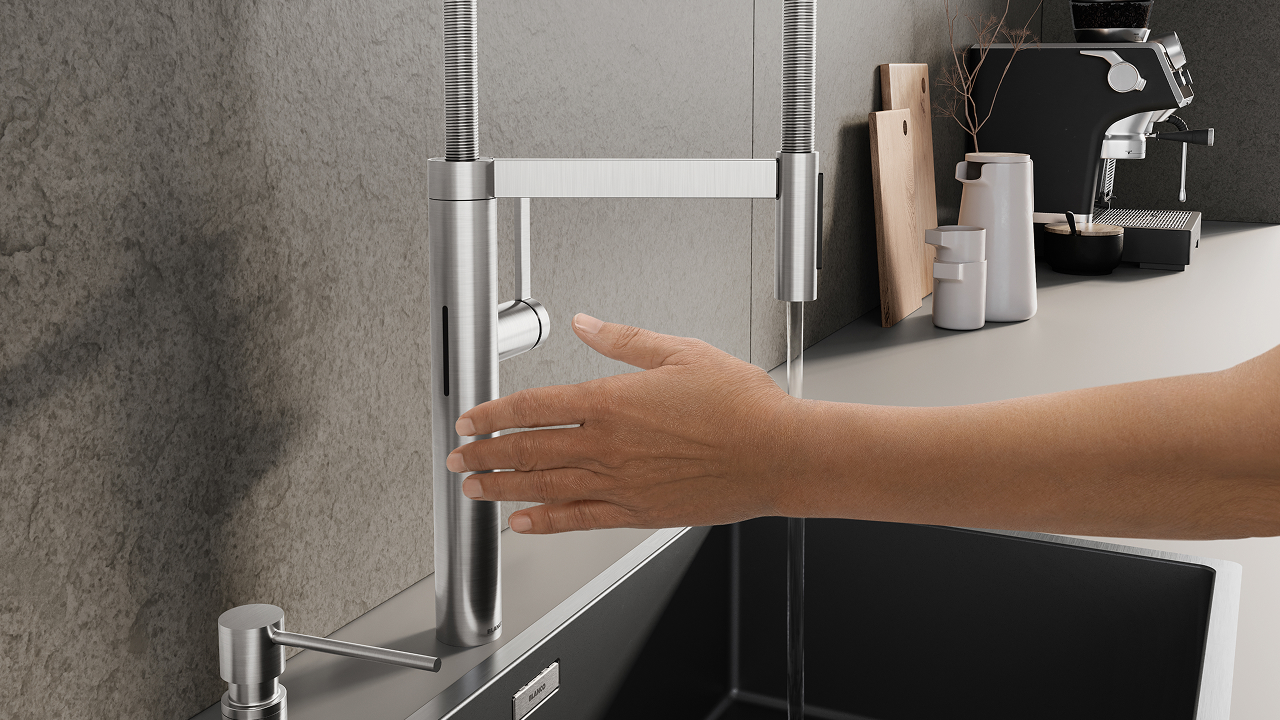 hand with tap