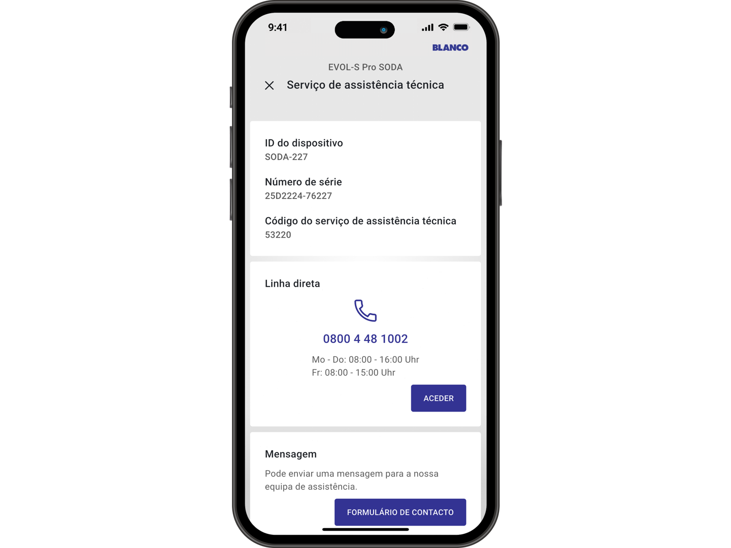 BLANCO UNIT-App