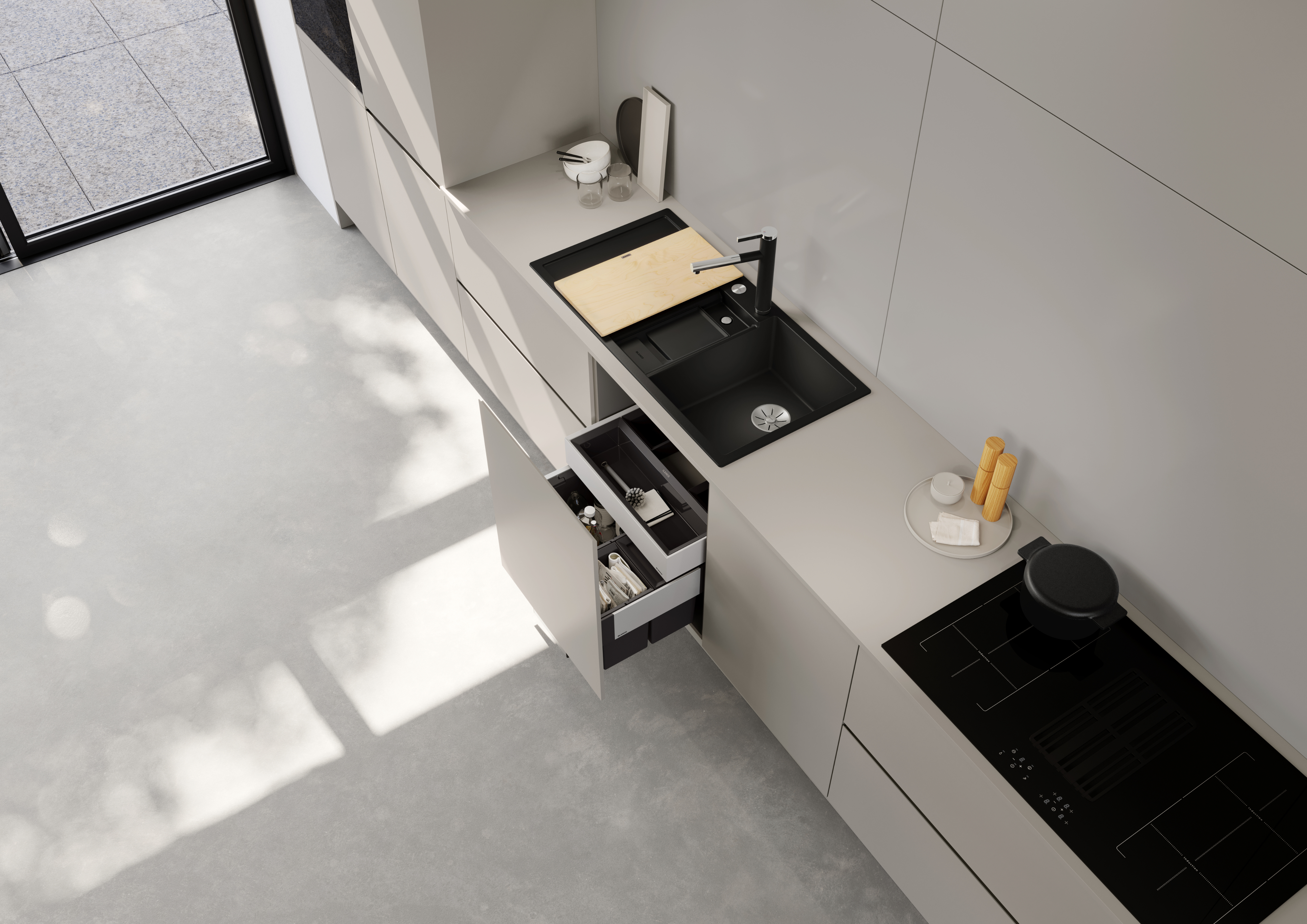 Top down kitchen