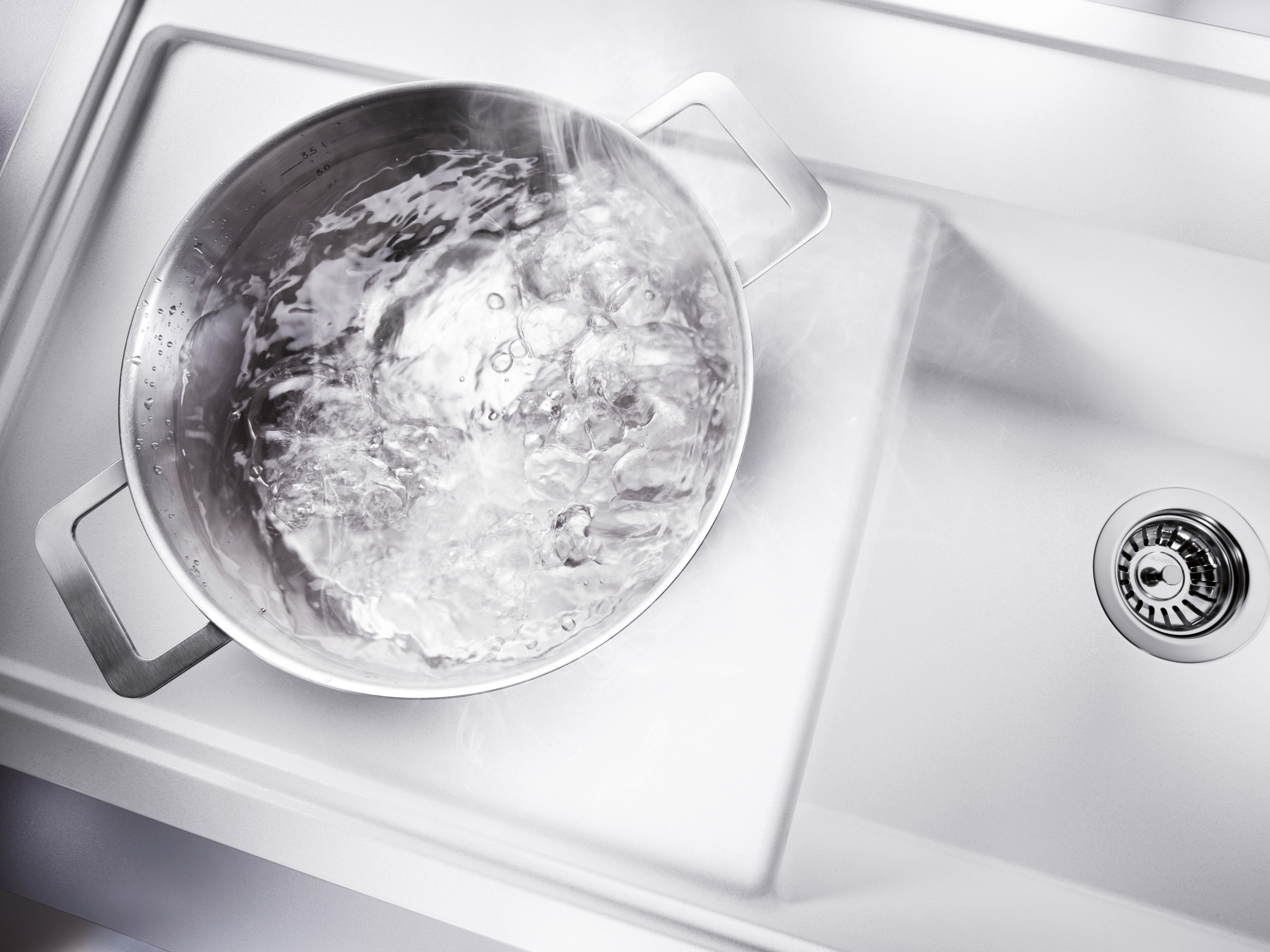boiling water