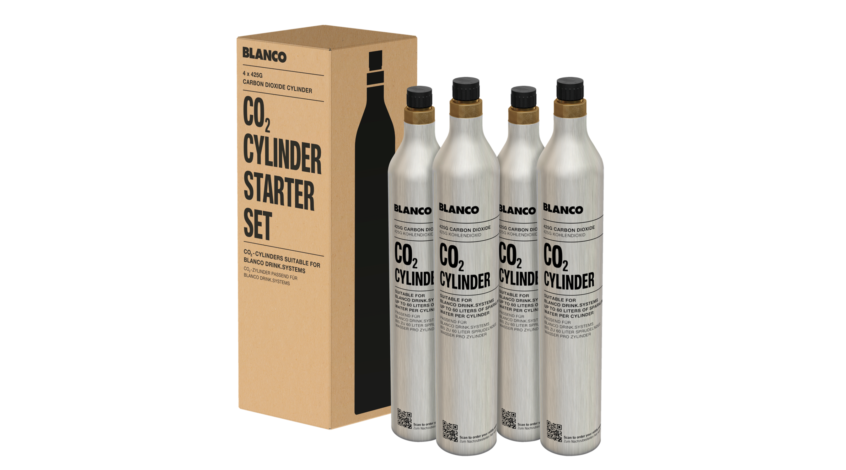 CO2 refill set BLANCO