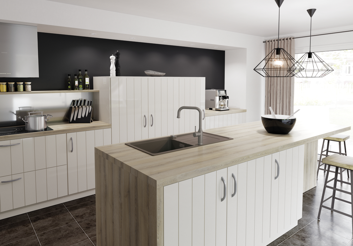 Las cocinas rústicas con influencia escandinava utilizan elementos de madera para crear una atmósfera cálida.