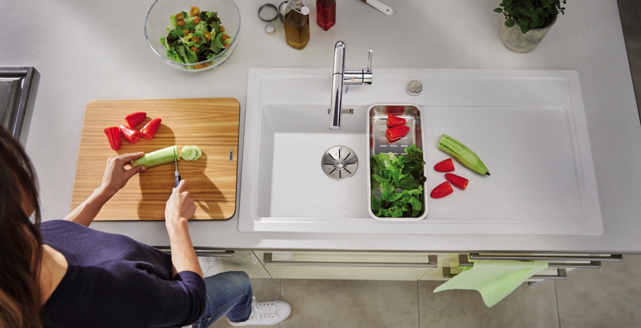 Everything in the kitchen revolves around the sink – before, during and after cooking