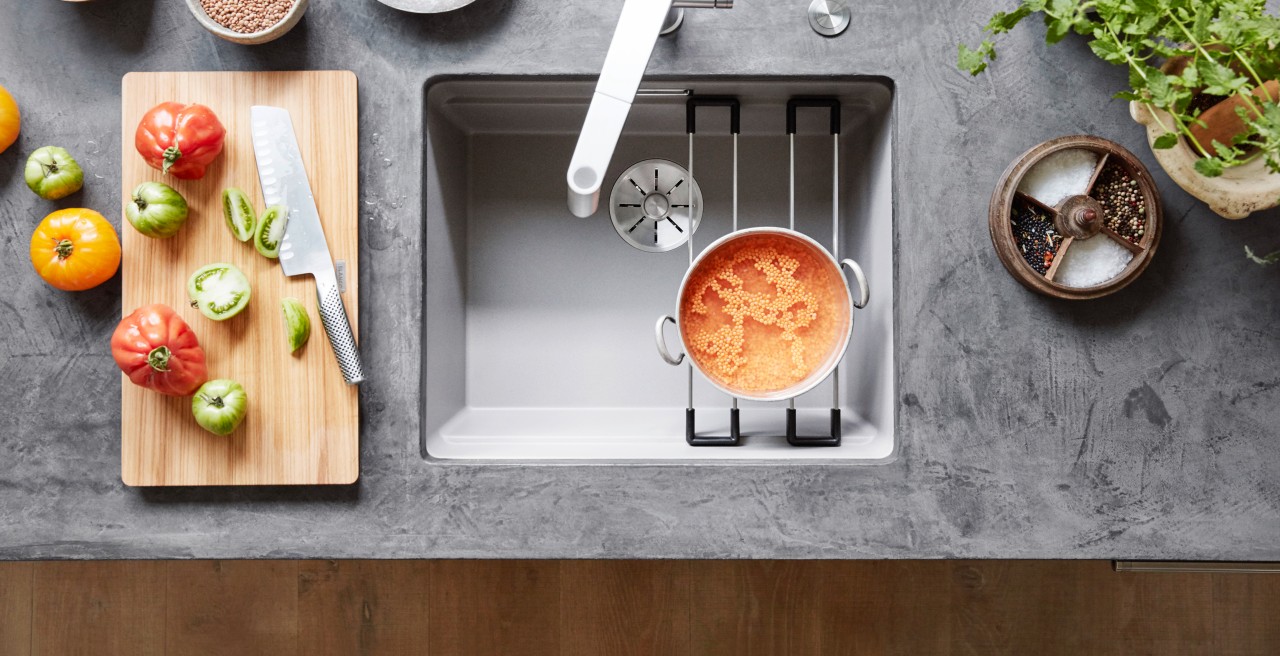 BLANCO kitchen mixer taps make food preparation quick and easy