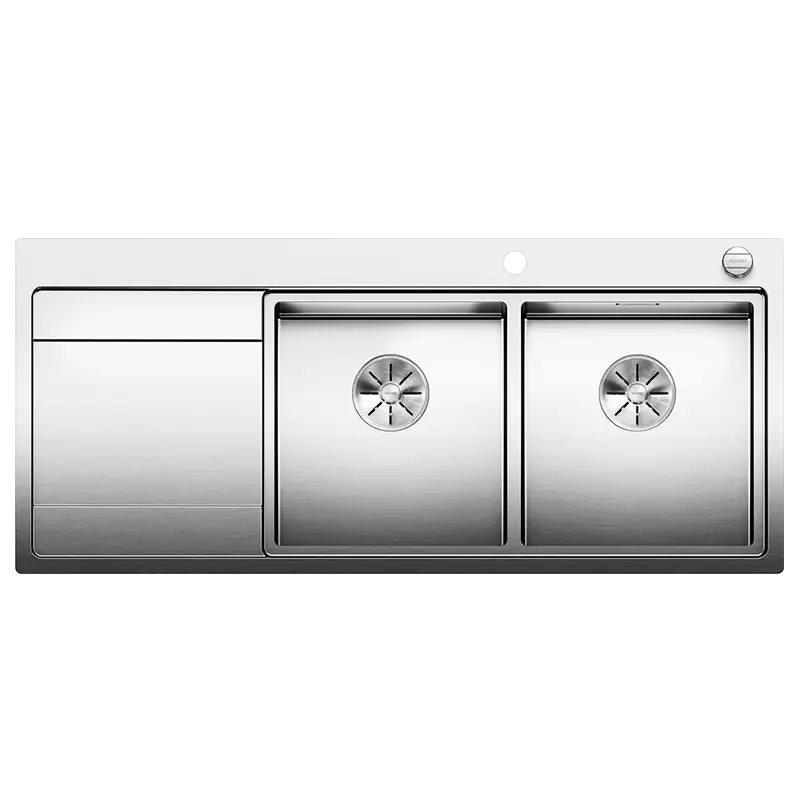 Double bowl + drainer