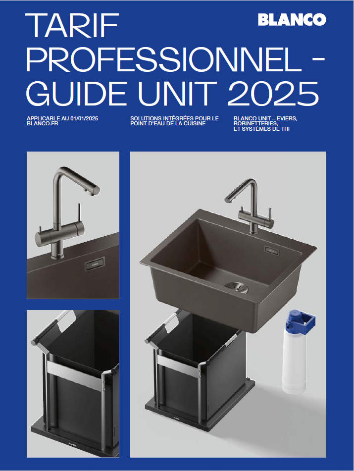 Guide unit 2025, tarif professionnel BLANCO France