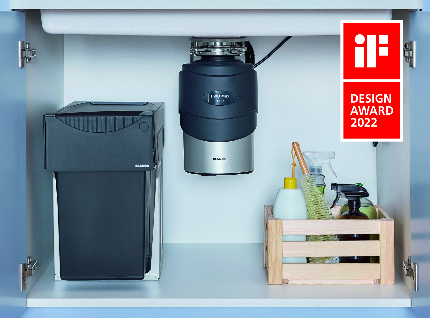 BLANCO FWD Max iF Design Award 22, broyeur déchets alimentaires, broyeur cuisine, évier, cuve
