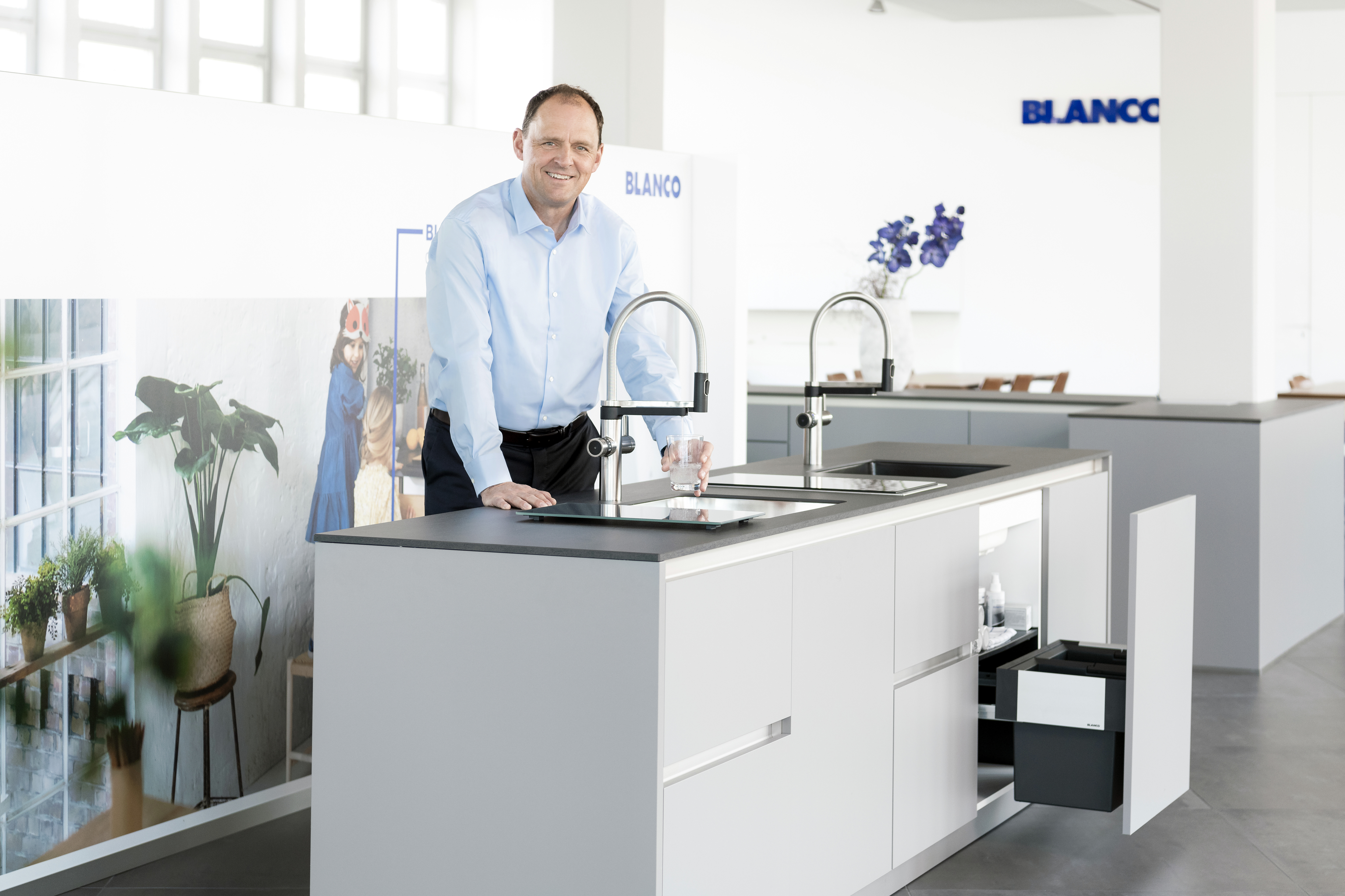 PDG, Frank Gfroerer, BLANCO UNIT, cuisine, éviers, robinetterie, cuve, mitigeur, poubelle