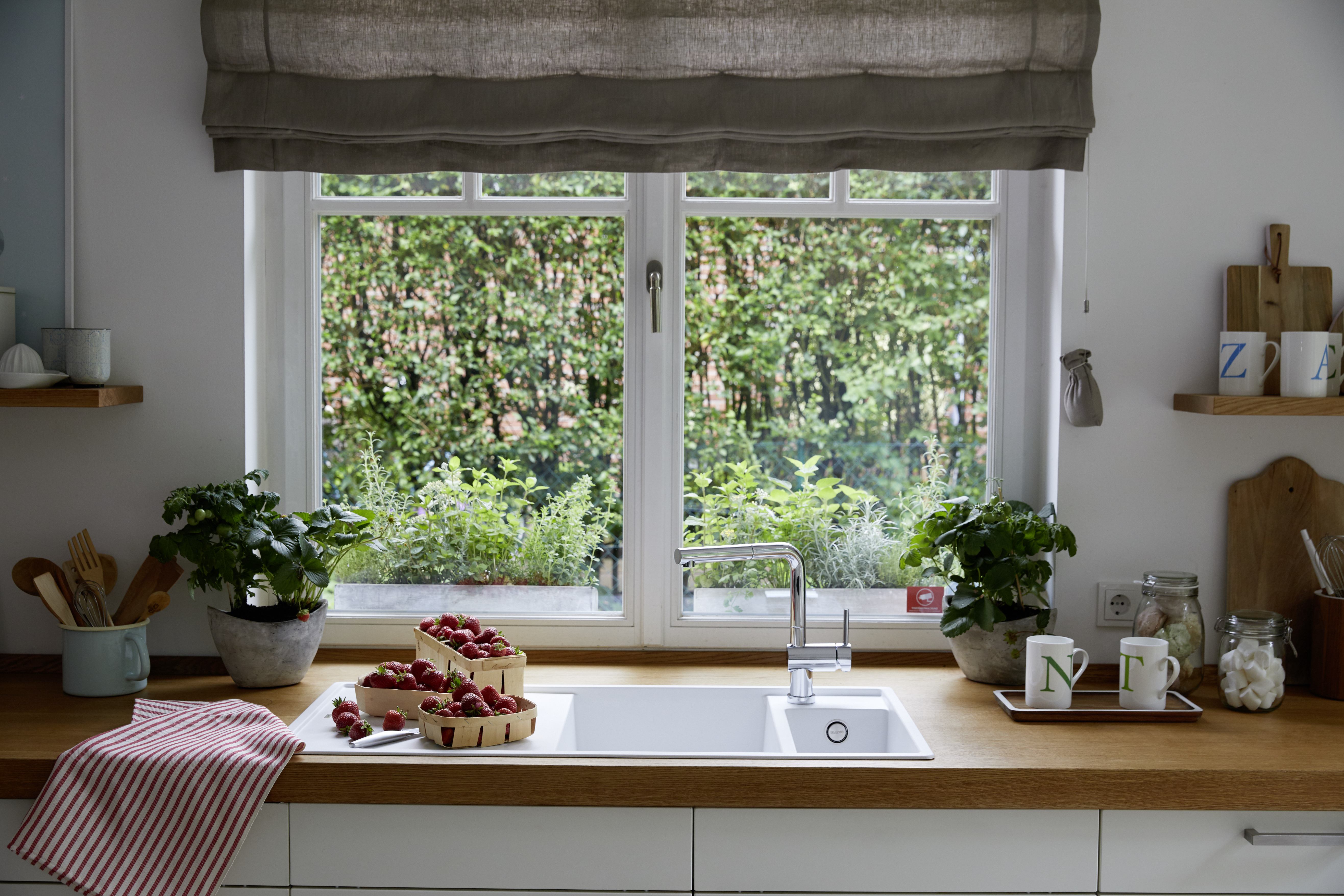 Pre window kitchen mixer tap by BLANCO 