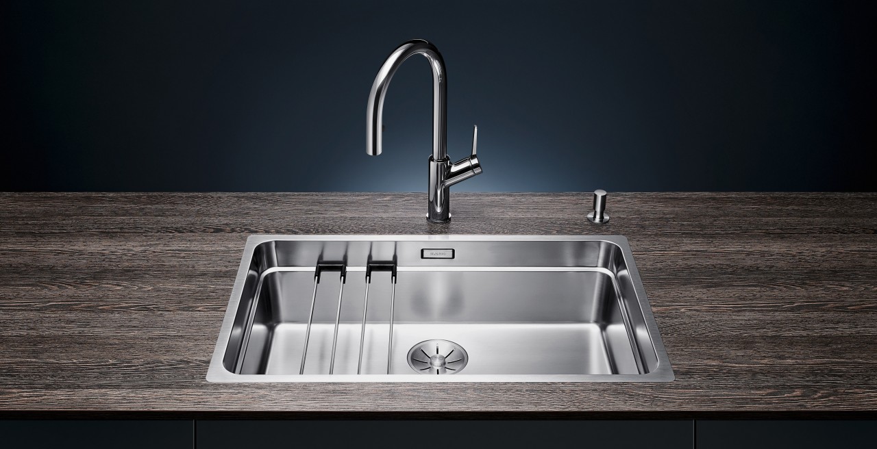 Cuve cuisine, évier cuisine, niveau de travail, BLANCO ETAGON, optimisé, Inox, Silgranit, céramique