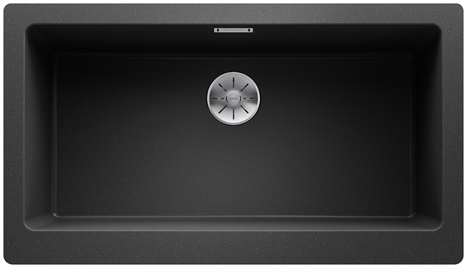 BLANCO VINTERA XL 9-UF, timbre d'office, cuve, cuisine, composite, Silgranit, noir, anthracite